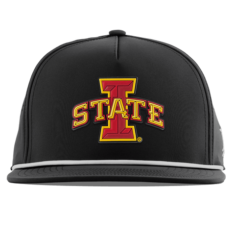 Iowa State University "Iowa State Red & Gold" Flat 5 Panel Rope Black
