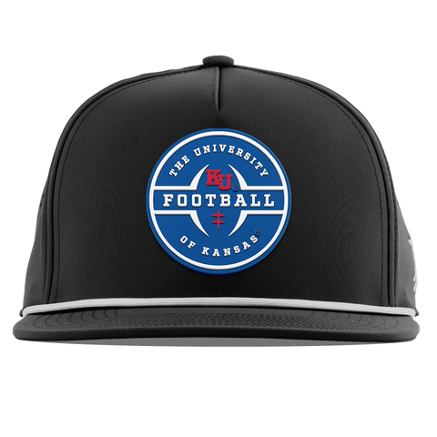 University of Kansas "Kansas Football Legacy" Flat 5 Panel Rope Black