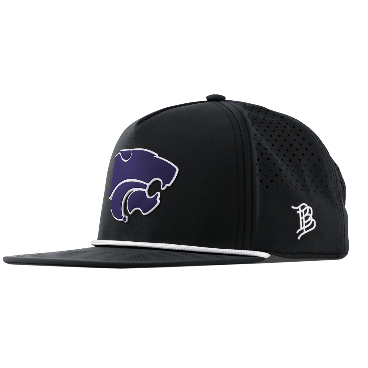 Kansas State "Kansas State Team Logo" Flat 5 Panel Rope Black