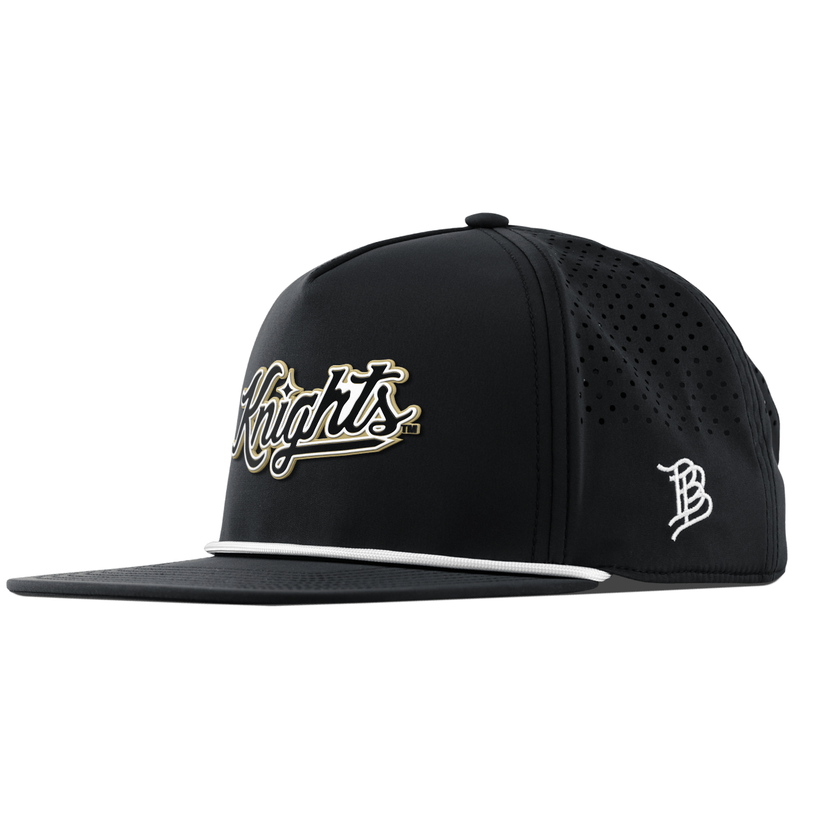 University of Central Florida "Knights Script" Flat 5 Panel Rope Black