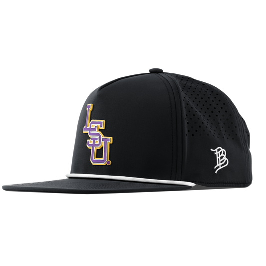 Louisiana State University "LSU Baseball Purple" Flat 5 Panel Rope Black