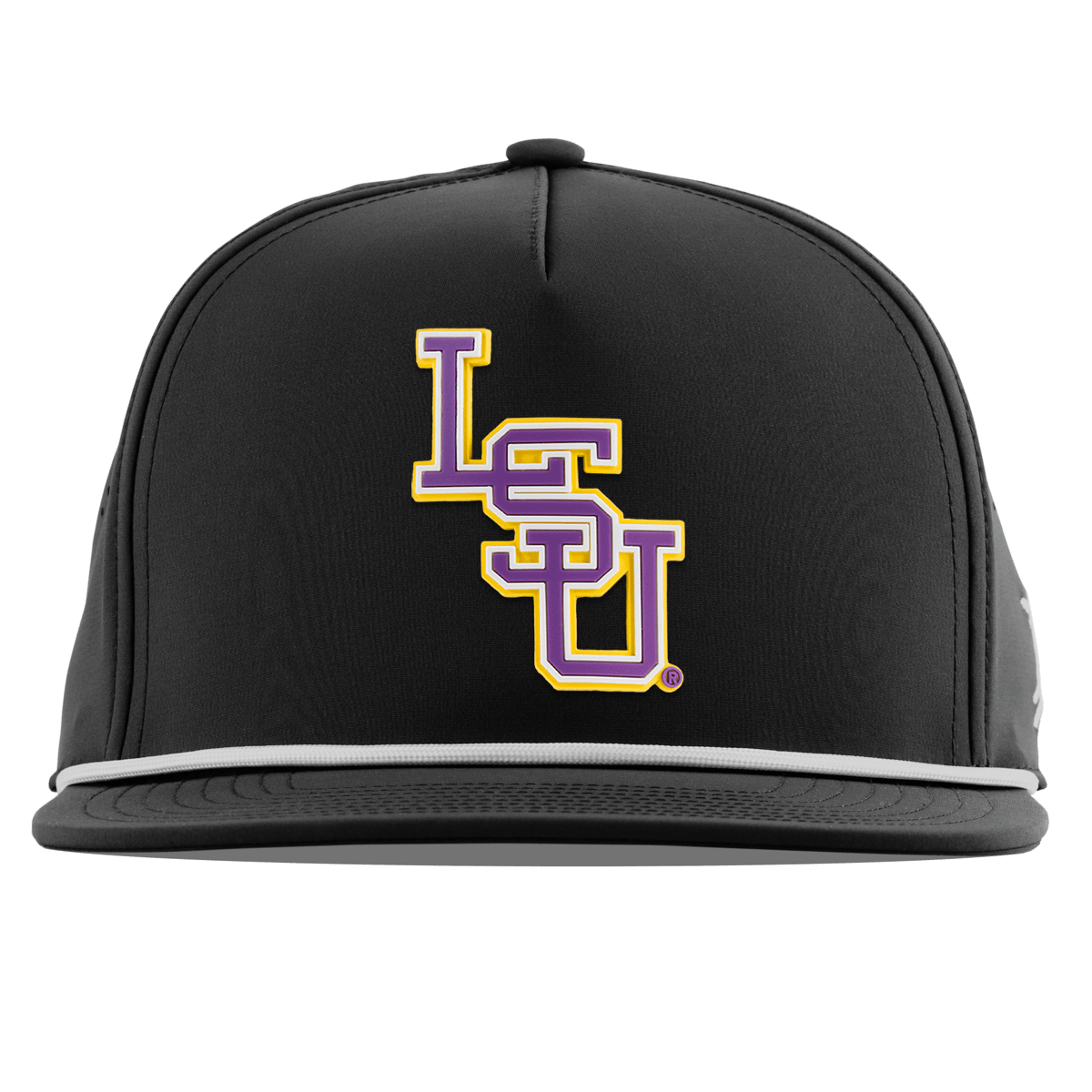 Louisiana State University "LSU Baseball Purple" Flat 5 Panel Rope Black