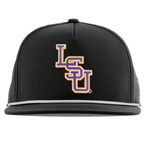 Louisiana State University "LSU Baseball Purple" Flat 5 Panel Rope Black