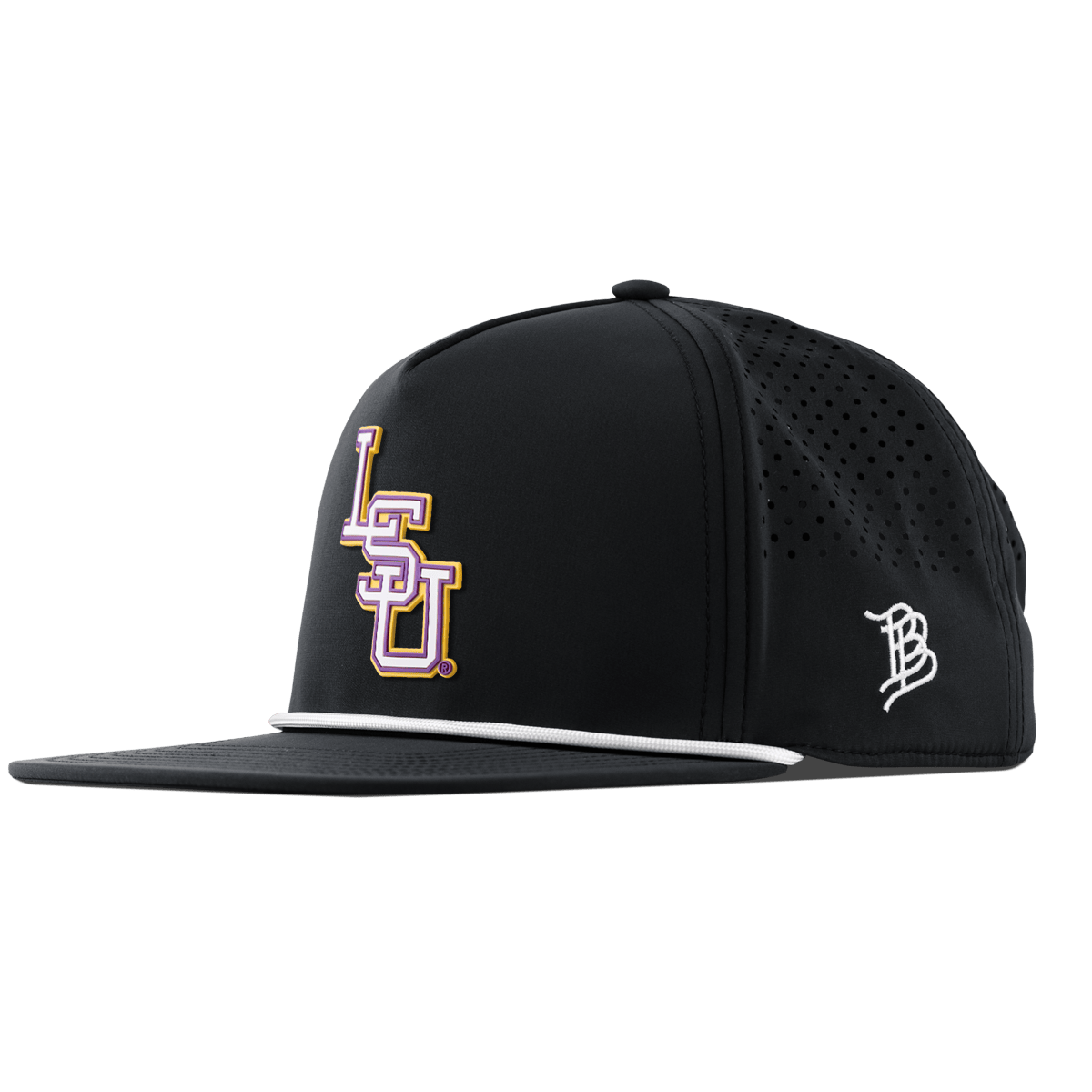 Louisiana State University "LSU Baseball " Flat 5 Panel Rope Black