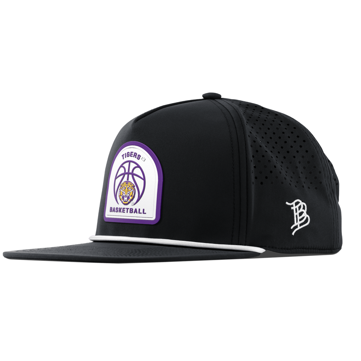 Louisiana State University "LSU Basketball"Flat 5 Panel Rope Black