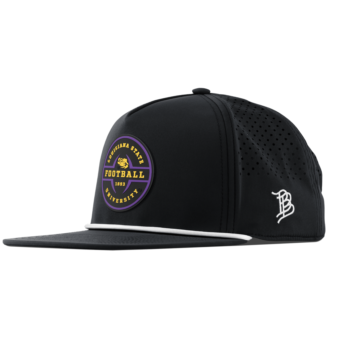 Louisiana State University "LSU Football Legacy" Flat 5 Panel Rope Black