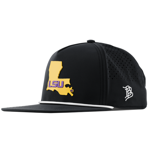 Louisiana State University "LSU Gold State" Flat 5 Panel Rope Black