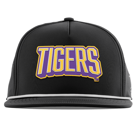 Louisiana State University "LSU Tigers Block" Flat 5 Panel Rope Black