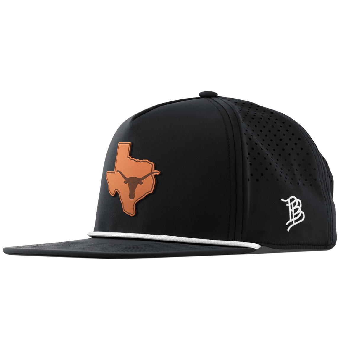 University of Texas "Longhorn State Outline" Flat 5 Panel Rope Black