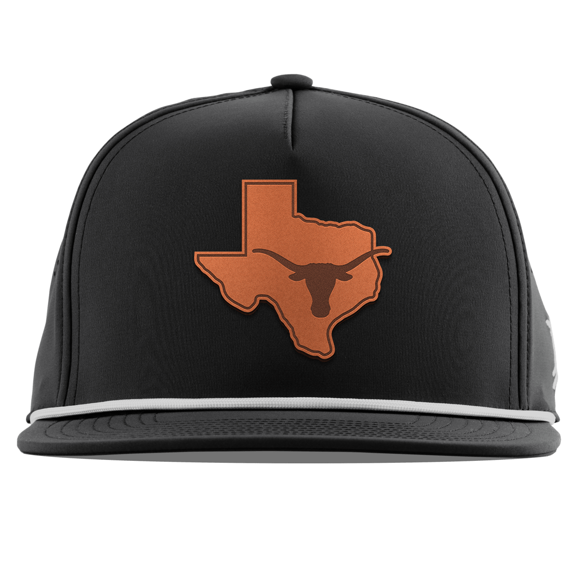 University of Texas "Longhorn State Outline" Flat 5 Panel Rope Black