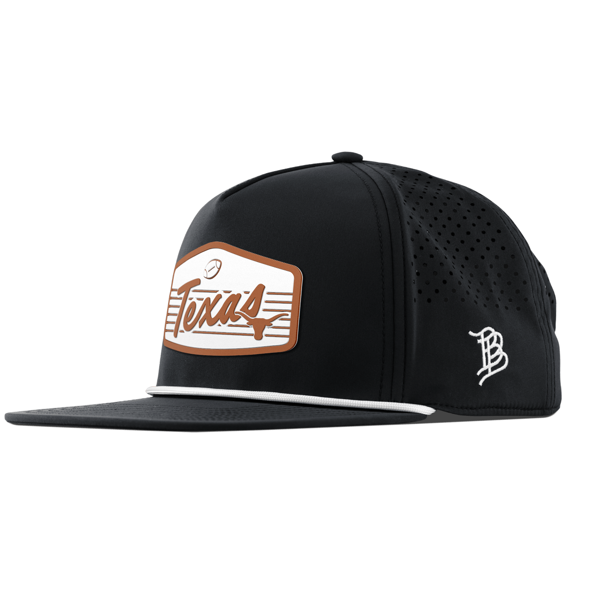 University of Texas "Longhorns Football" Legacy Flat 5 Panel Rope Black