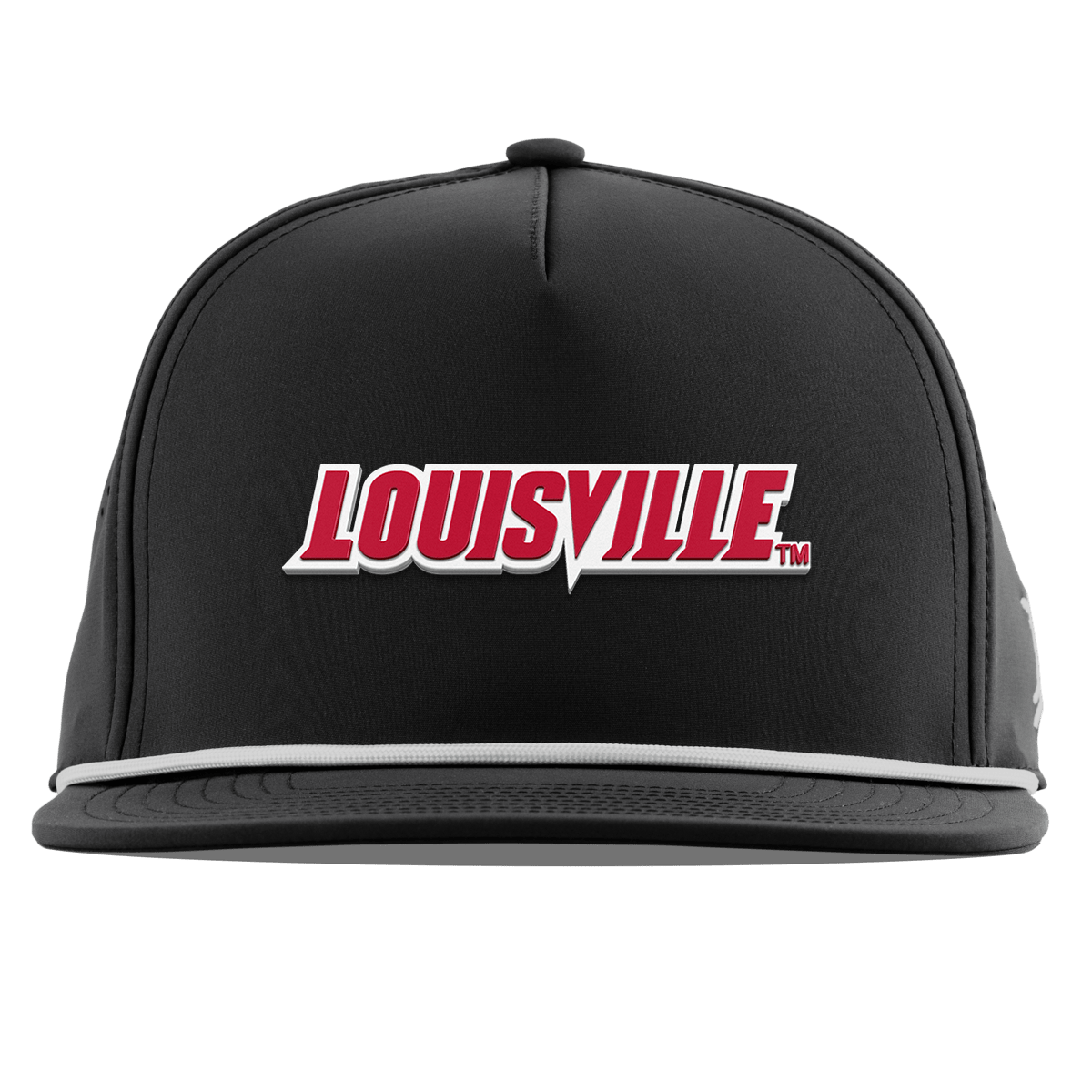 University of Louisville "Louisville Block" Flat 5 Panel Rope Black