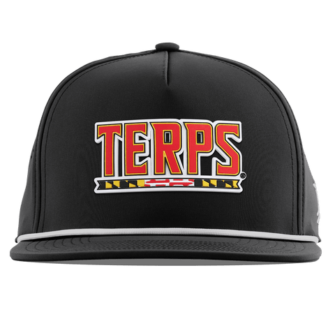 University of Maryland "Maryland Terps" Flat 5 Panel Rope Black