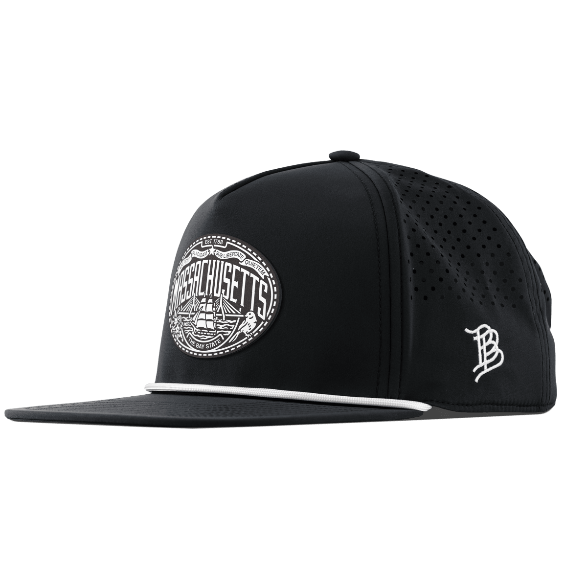 Massachusetts Traveler Flat 5 Panel Rope Black