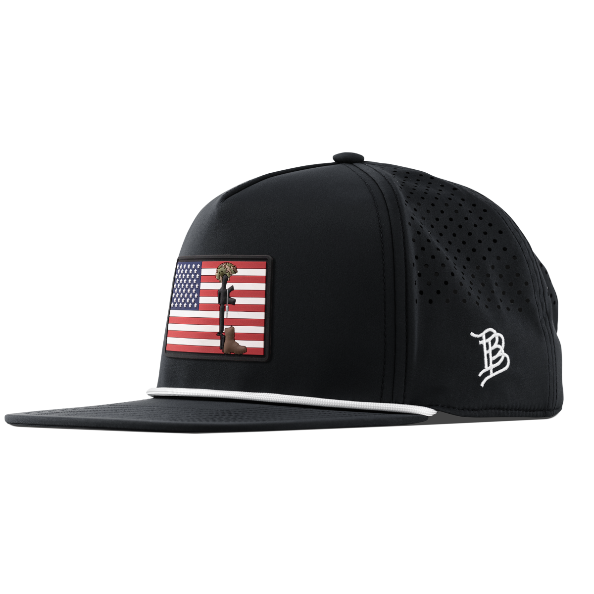 Memorial PVC Flat 5 Panel Rope Black