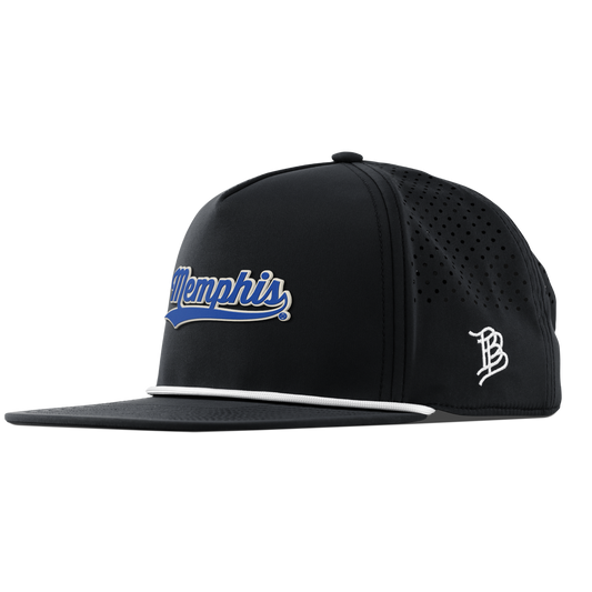 University of Memphis "Memphis Script" Flat 5 Panel Rope Black