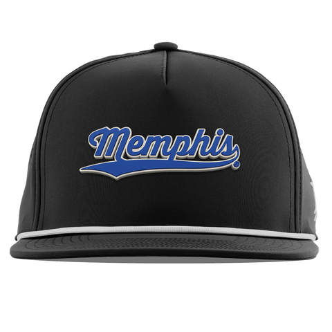 University of Memphis "Memphis Script" Flat 5 Panel Rope Black