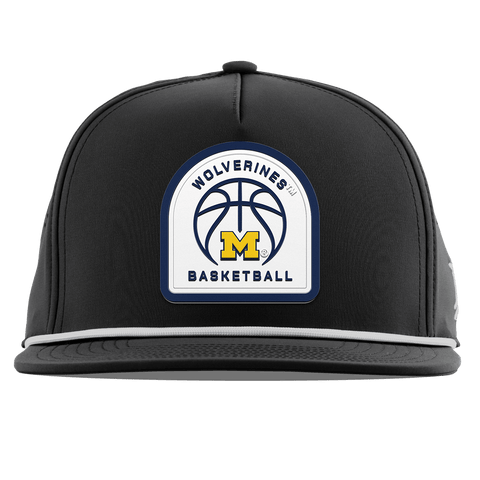 University of Michigan "Michigan Basketball" Flat 5 Panel Rope Black