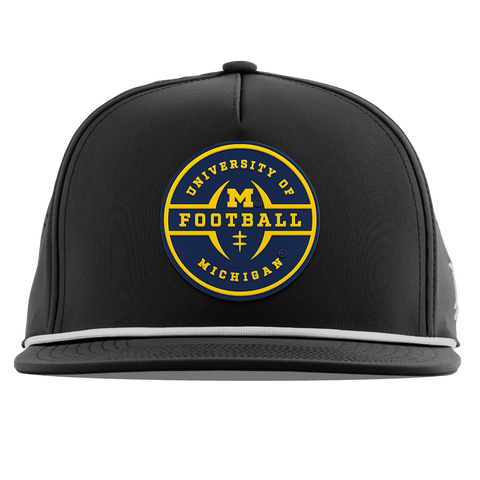 University of Michigan "Michigan Football Legacy" Flat 5 Panel Rope Black