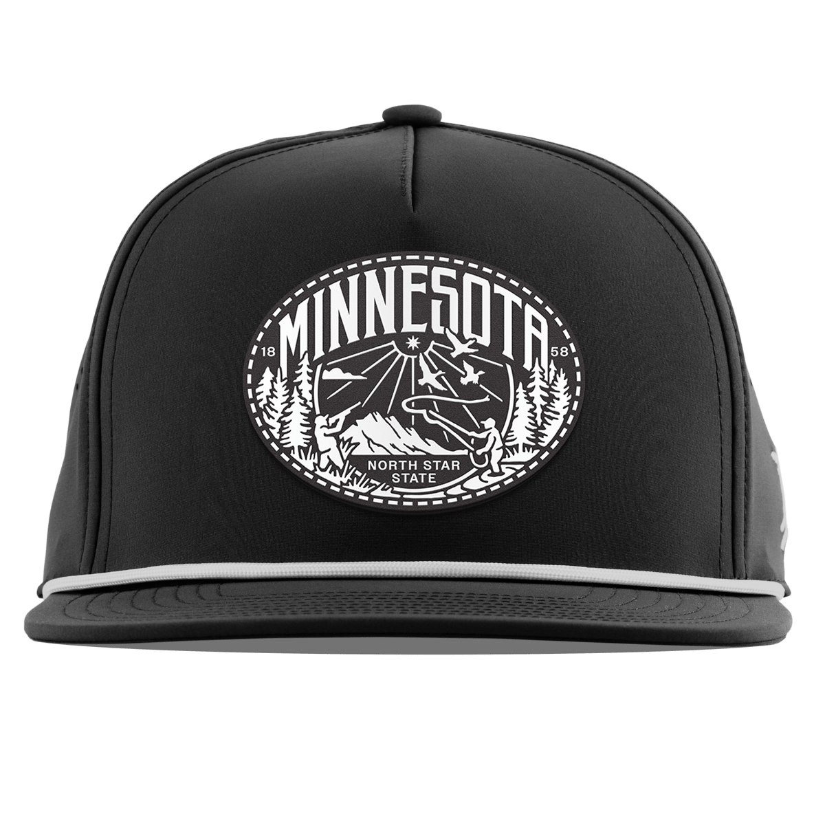 Minnesota Traveler Flat 5 Panel Rope Black