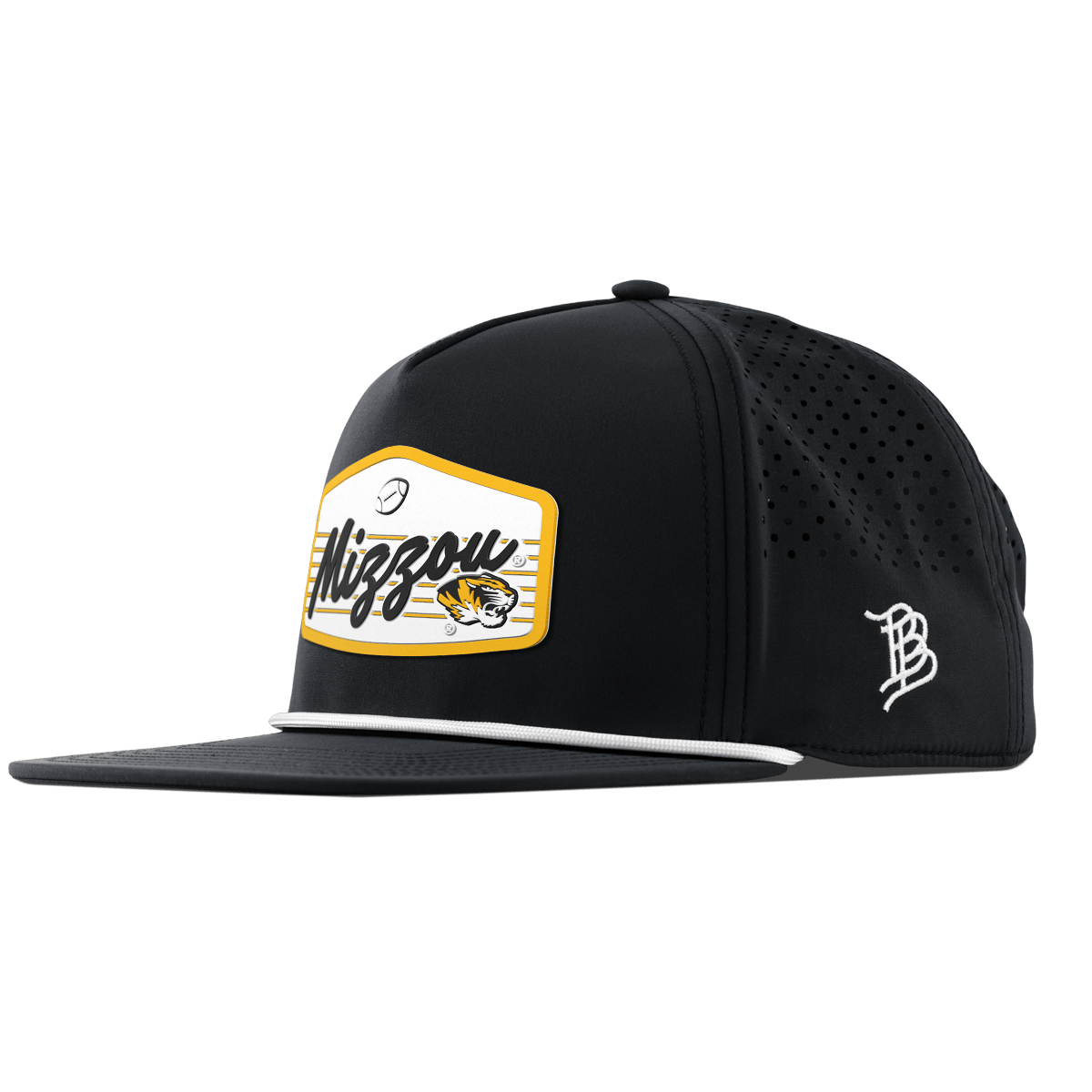 University of Missouri "Missouri Football Legacy" Flat 5 Panel Rope Black