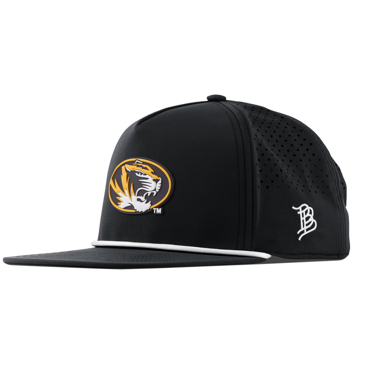 University of Missouri "Missouri Tigers Badge" Flat 5 Panel Rope Black