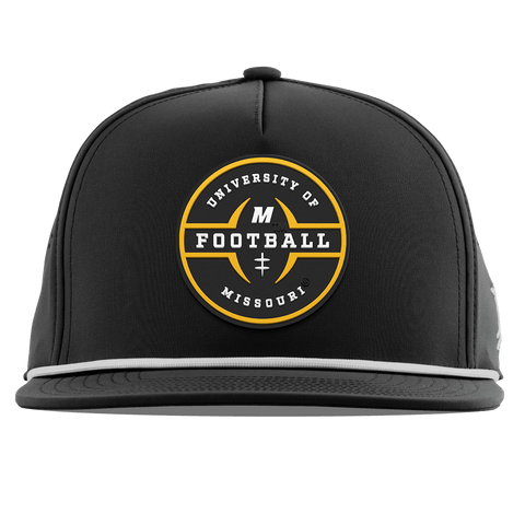 University of Missouri "Mizzou Football" Flat 5 Panel Rope Black