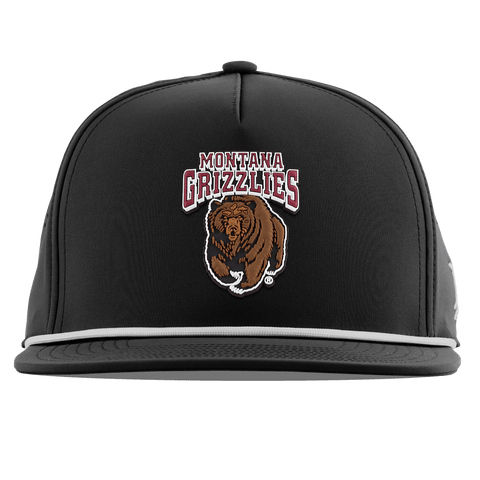 University of Montana "Montana Grizzlies Team Logo" Flat 5 Panel Rope Black