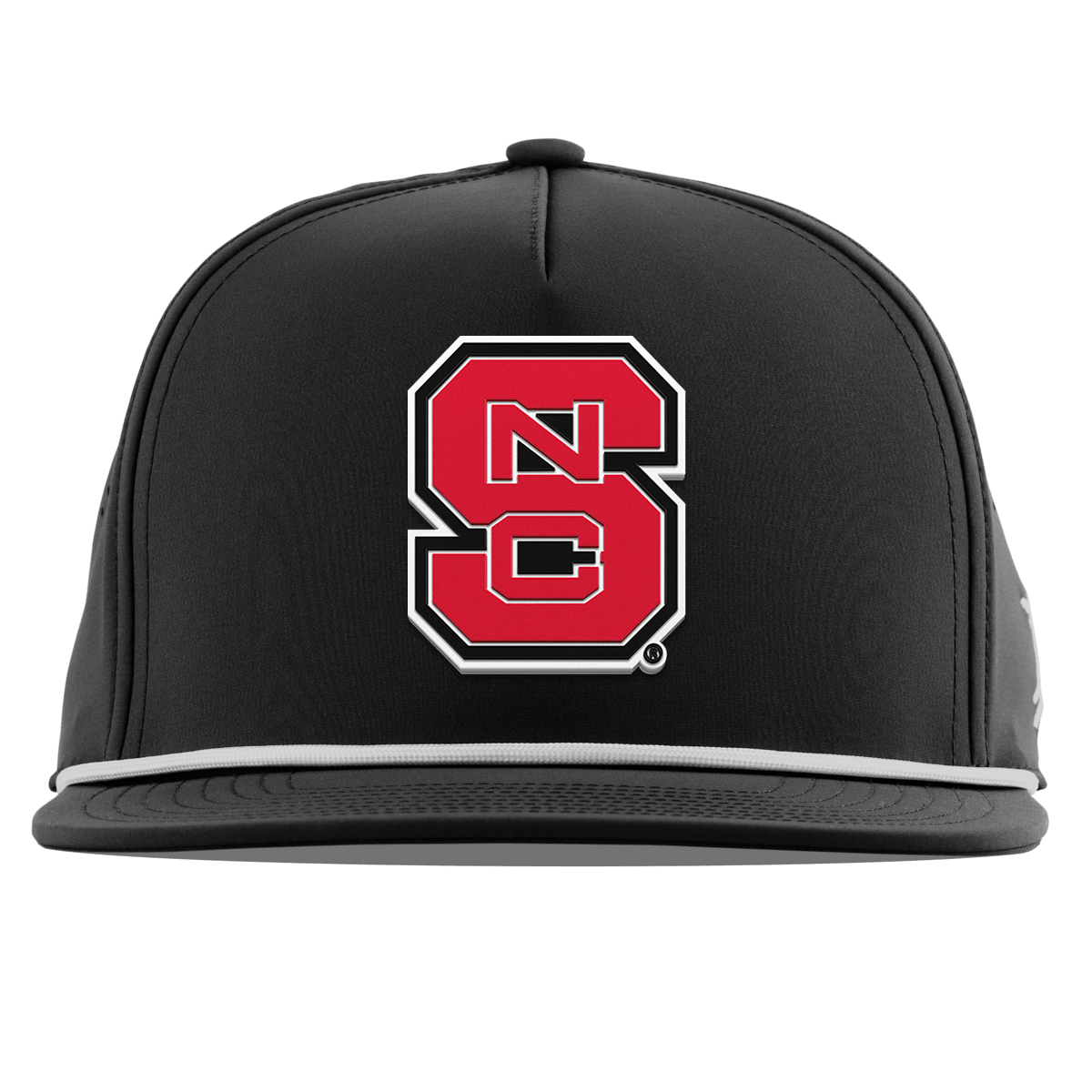 North Carolina State "NC State Block" Flat 5 Panel Rope Black