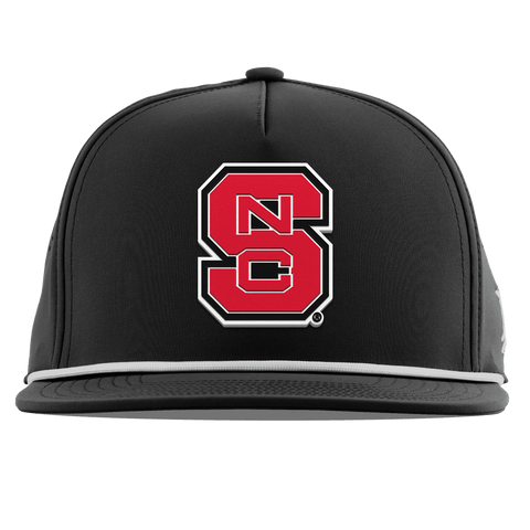 North Carolina State "NC State Block" Flat 5 Panel Rope Black