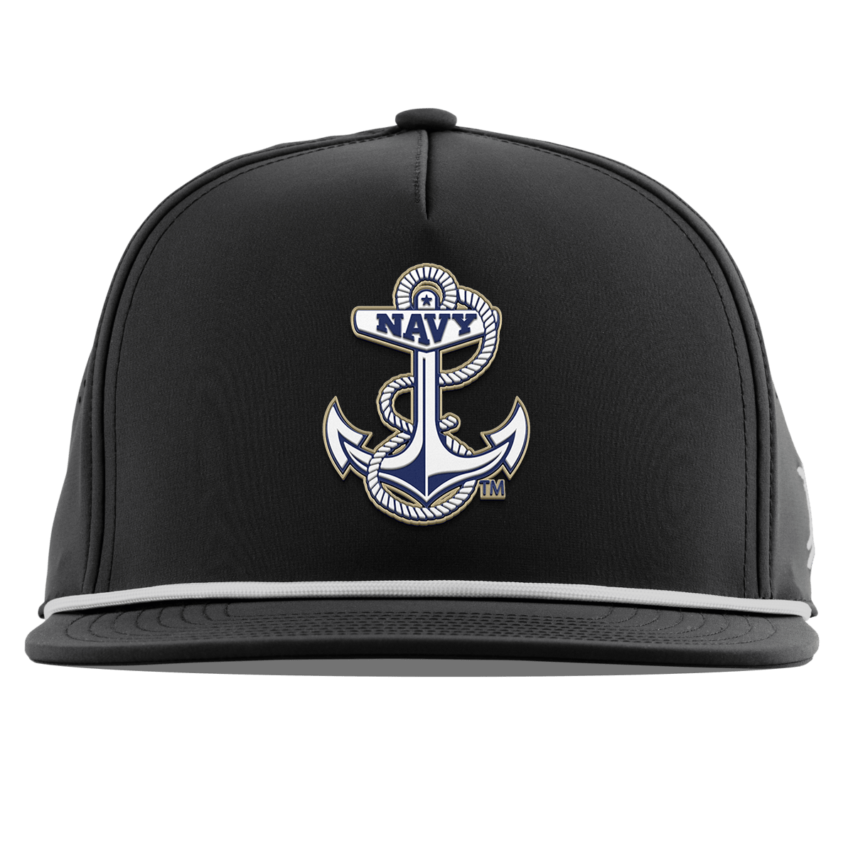 United States Naval Academy "Naval Academy Midshipman" Flat 5 Panel Rope Black