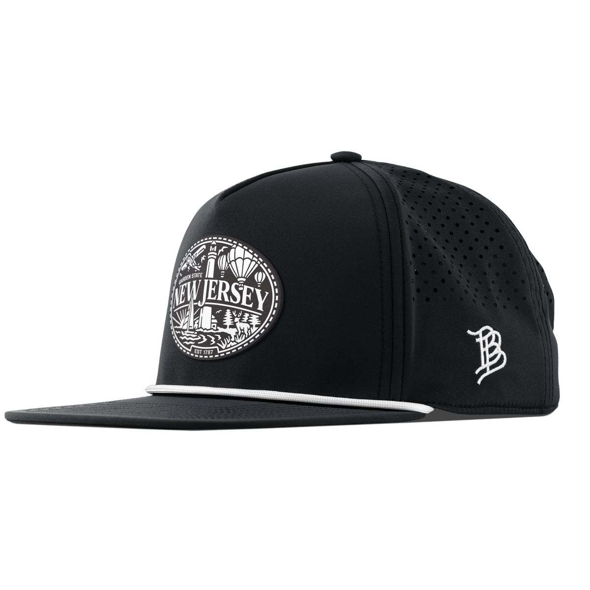 New Jersey Traveler Flat 5 Panel Rope Black