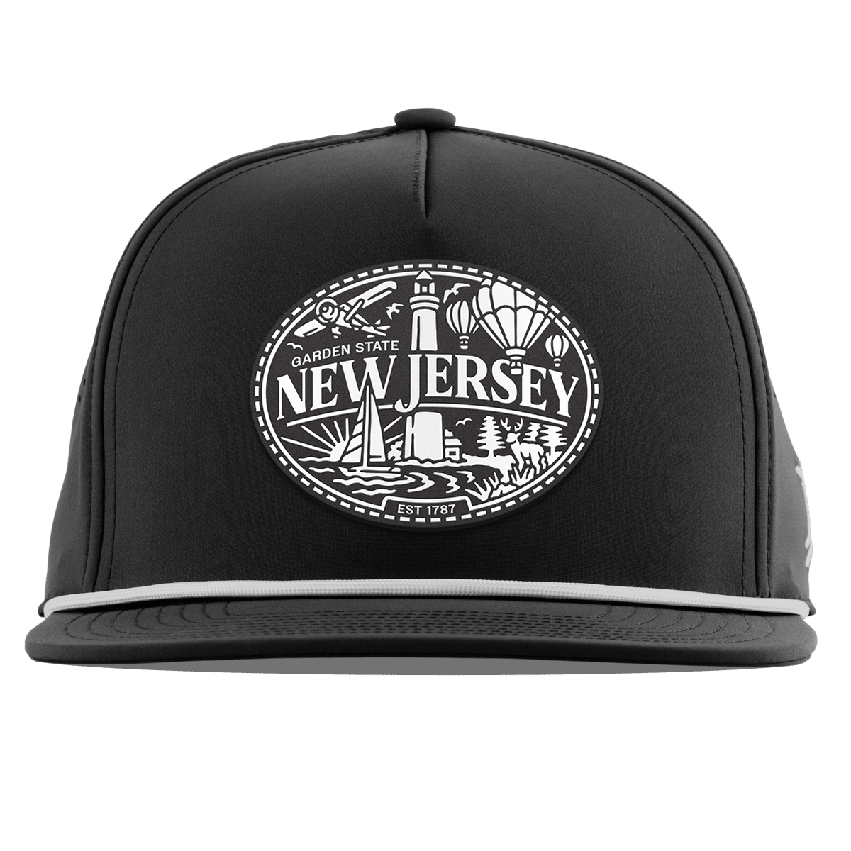 New Jersey Traveler Flat 5 Panel Rope Black