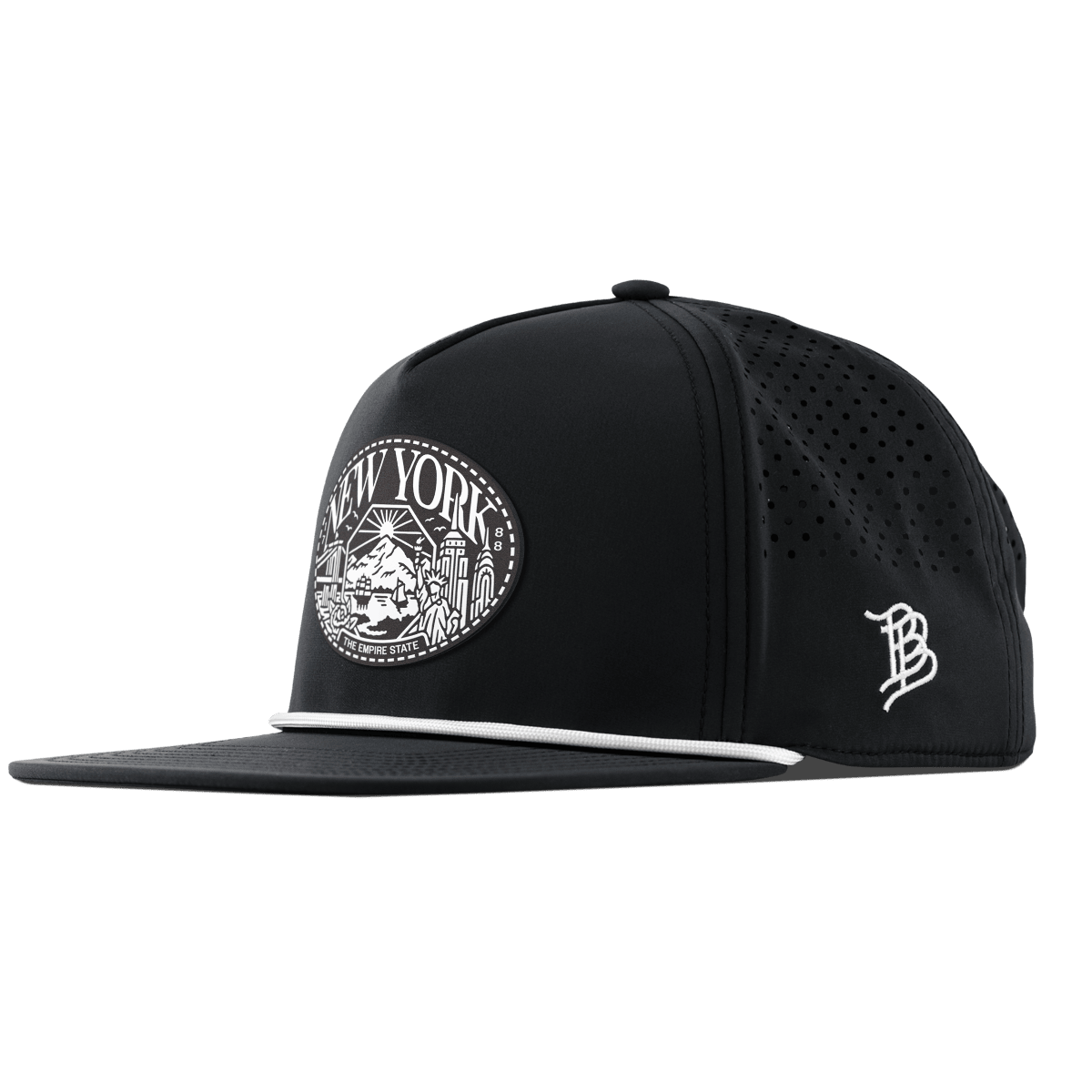 New York Traveler Flat 5 Panel Rope Black