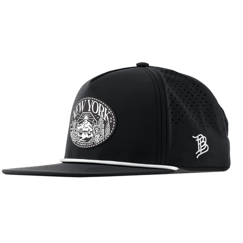 New York Traveler Flat 5 Panel Rope Black