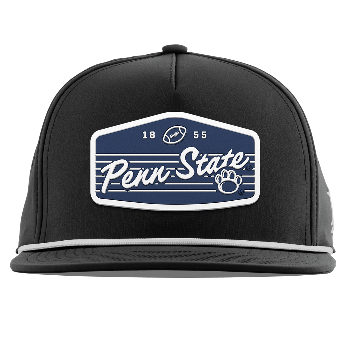 Penn State University "Nittany Lions Football" Flat 5 Panel Rope Black