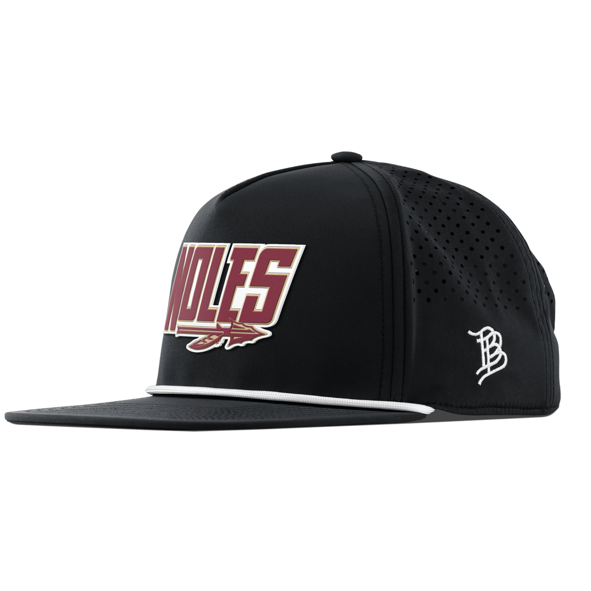 Florida State University "Noles" Flat 5 Panel Rope Black