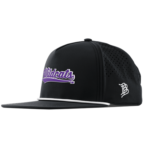 Northwestern University "Northwestern Wildcats Script" Flat 5 Panel Rope Black