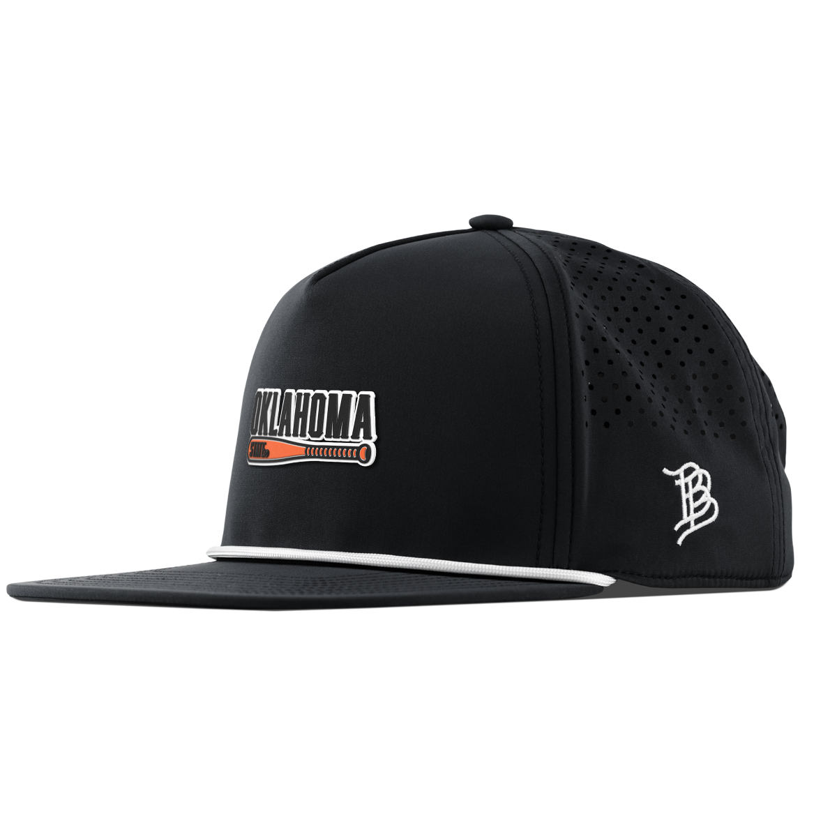 Oklahoma State University "OSU Baseball" Flat 5 Panel Rope Black