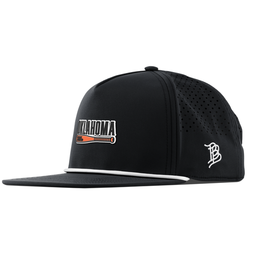 Oklahoma State University "OSU Baseball" Flat 5 Panel Rope Black