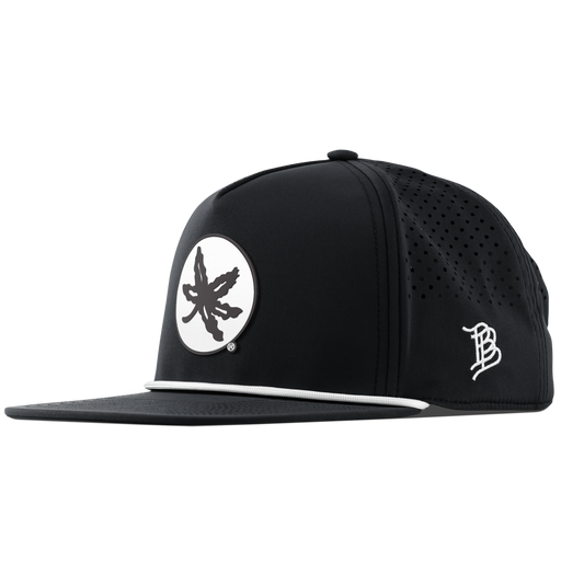 Ohio State University "OSU Buckeye Logo" Flat 5 Panel Rope Black