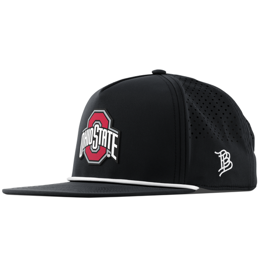 Ohio State University "Ohio State Gray Team Logo" Flat 5 Panel Rope Black