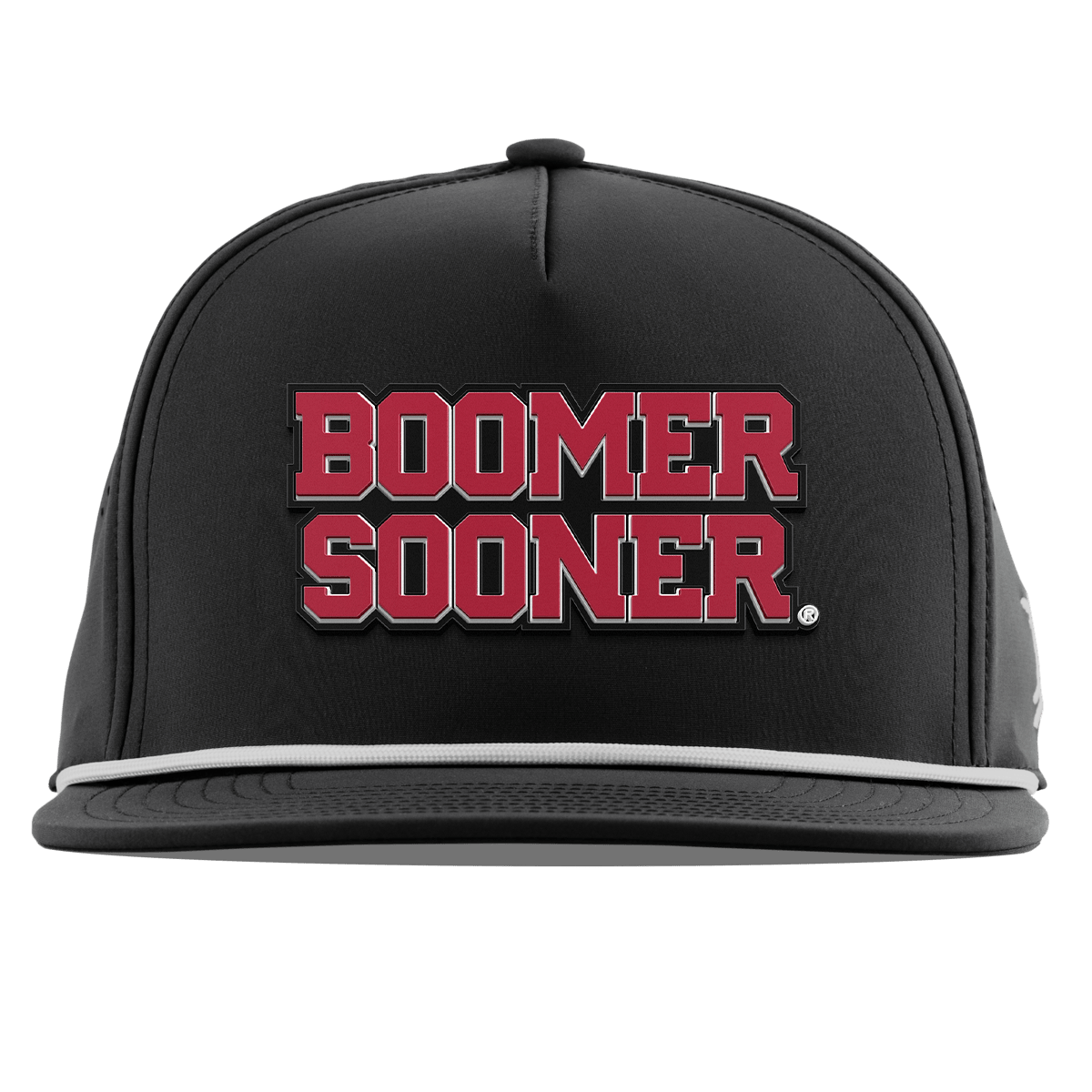 University of Oklahoma "Oklahoma Block" Flat 5 Panel Rope Black