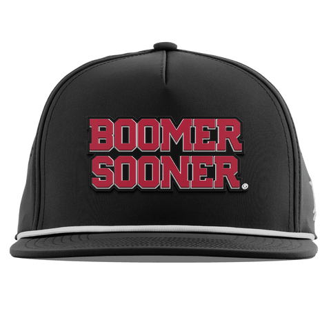 University of Oklahoma "Oklahoma Block" Flat 5 Panel Rope Black