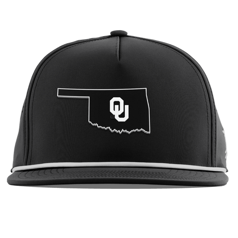 University of Oklahoma "Oklahoma Vintage Series" Flat 5 Panel Rope Black
