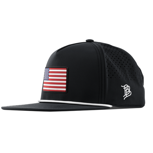 Old Glory Midnight Flat 5 Panel Rope Black