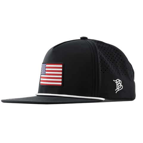 Old Glory Midnight Flat 5 Panel Rope Black