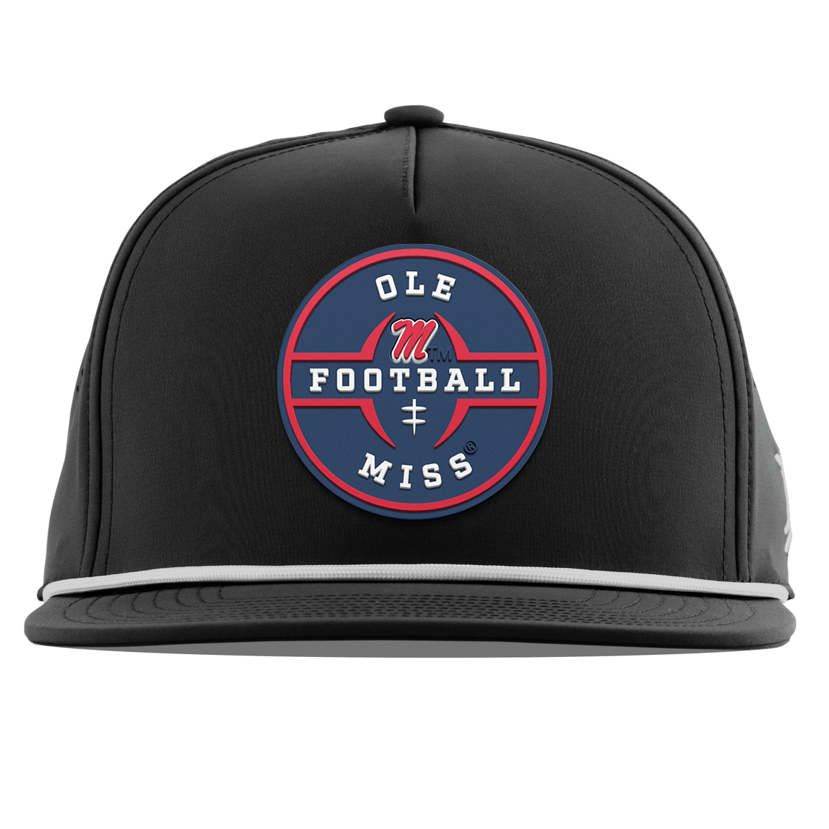 University of Mississippi "Ole Miss Football Legacy" Flat 5 Panel Rope Black