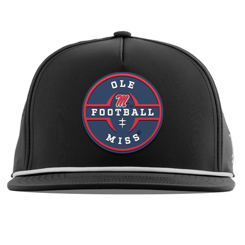 University of Mississippi "Ole Miss Football Legacy" Flat 5 Panel Rope Black