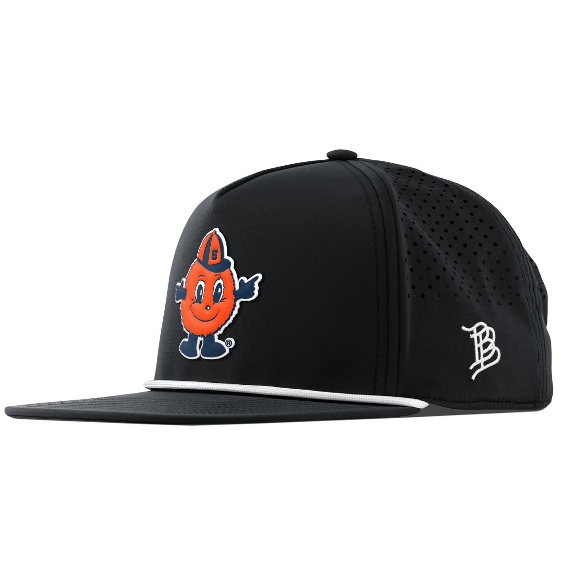 Syracuse University "Otto The Orange" Flat 5 Panel Rope Black